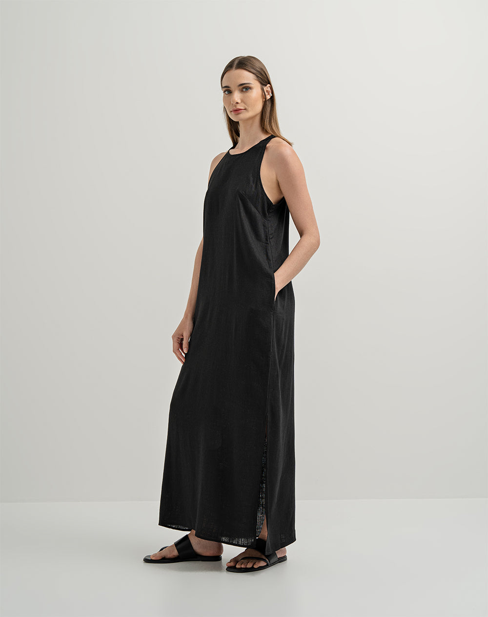 Vestido largo negro