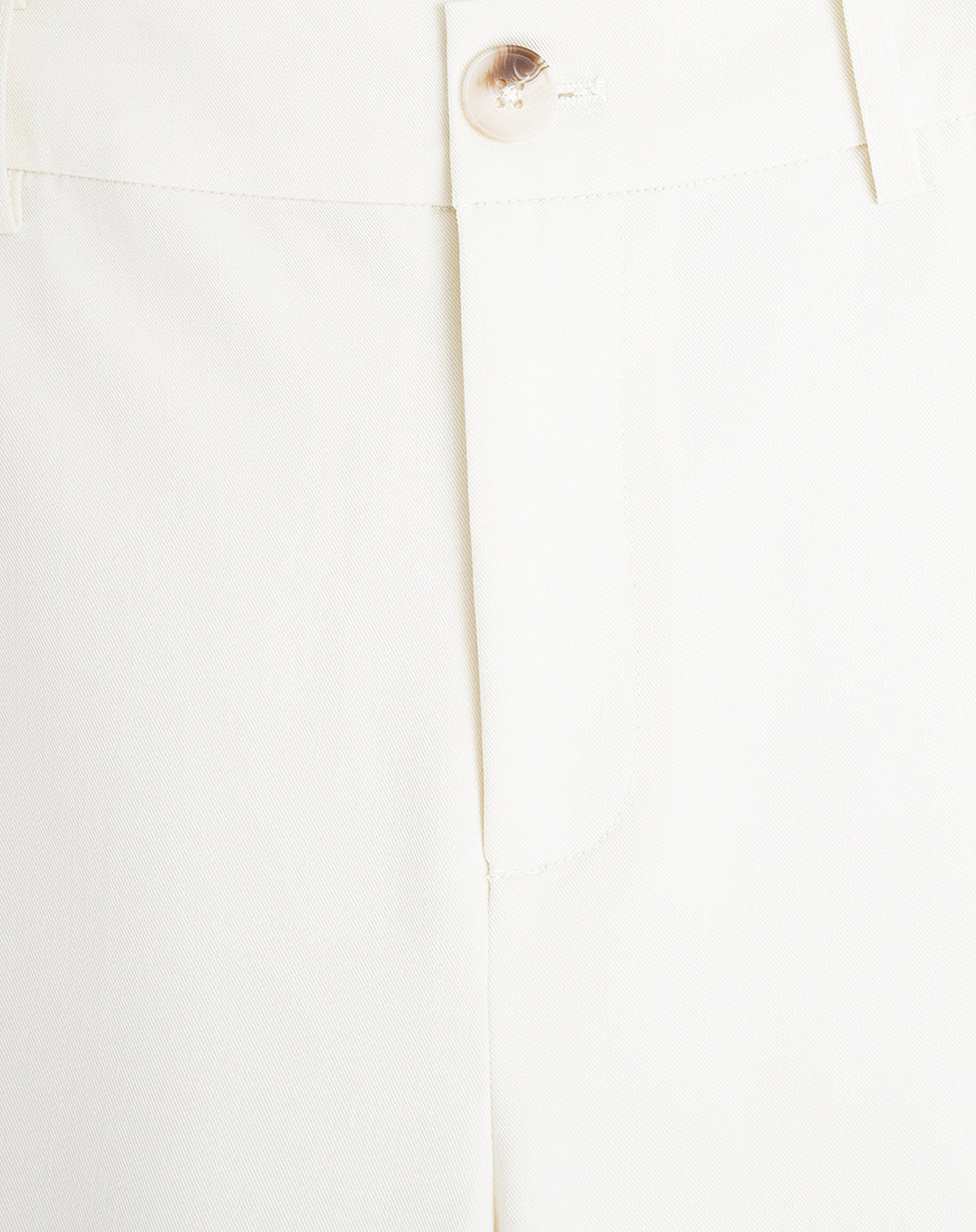 Pantalón recto tiro alto crema mujer