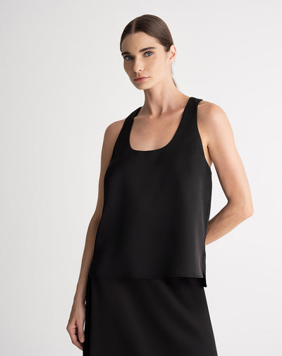 Camisa esqueleto forro interno negra mujer