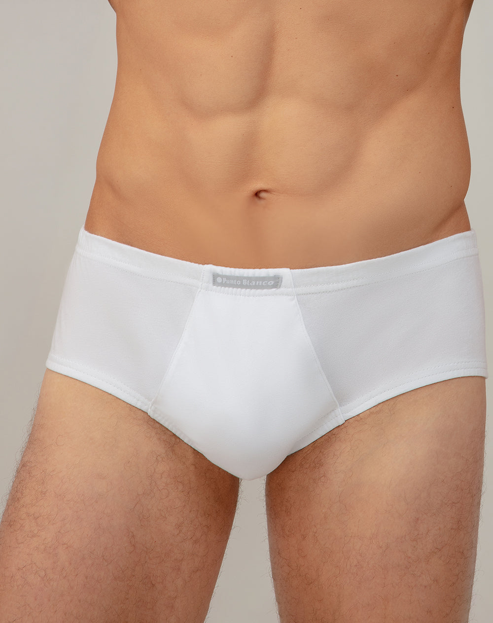 Bóxer brief algodón panel anatómico x3unds blanco