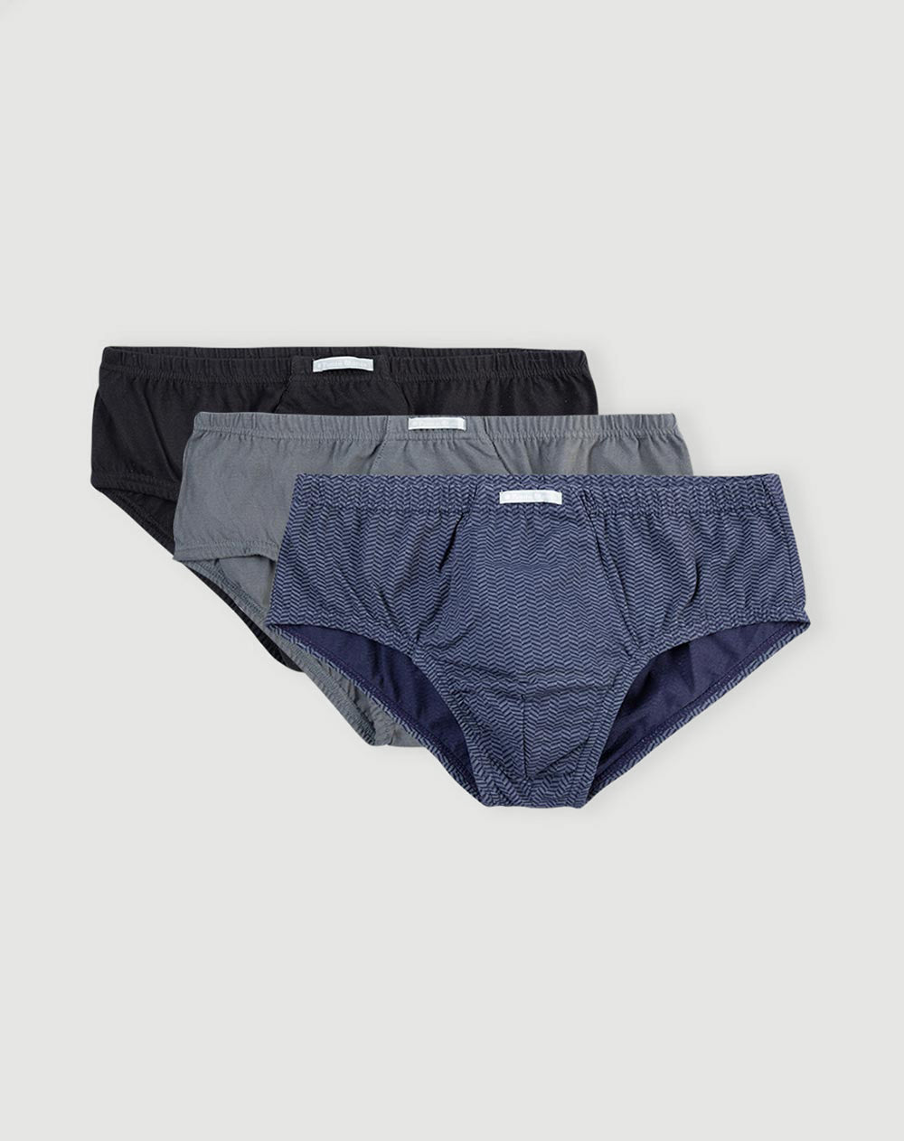 Boxér brief algodón copa anatómica x3unds surtidos