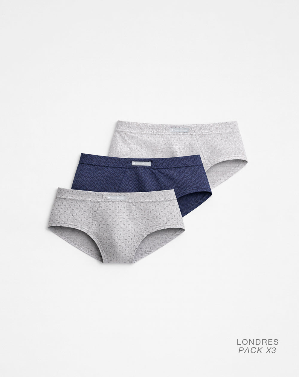 Bóxer brief algodón panel anatómico x3unds surtido