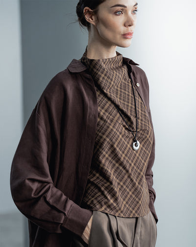 Blusa rombos sin mangas mujer