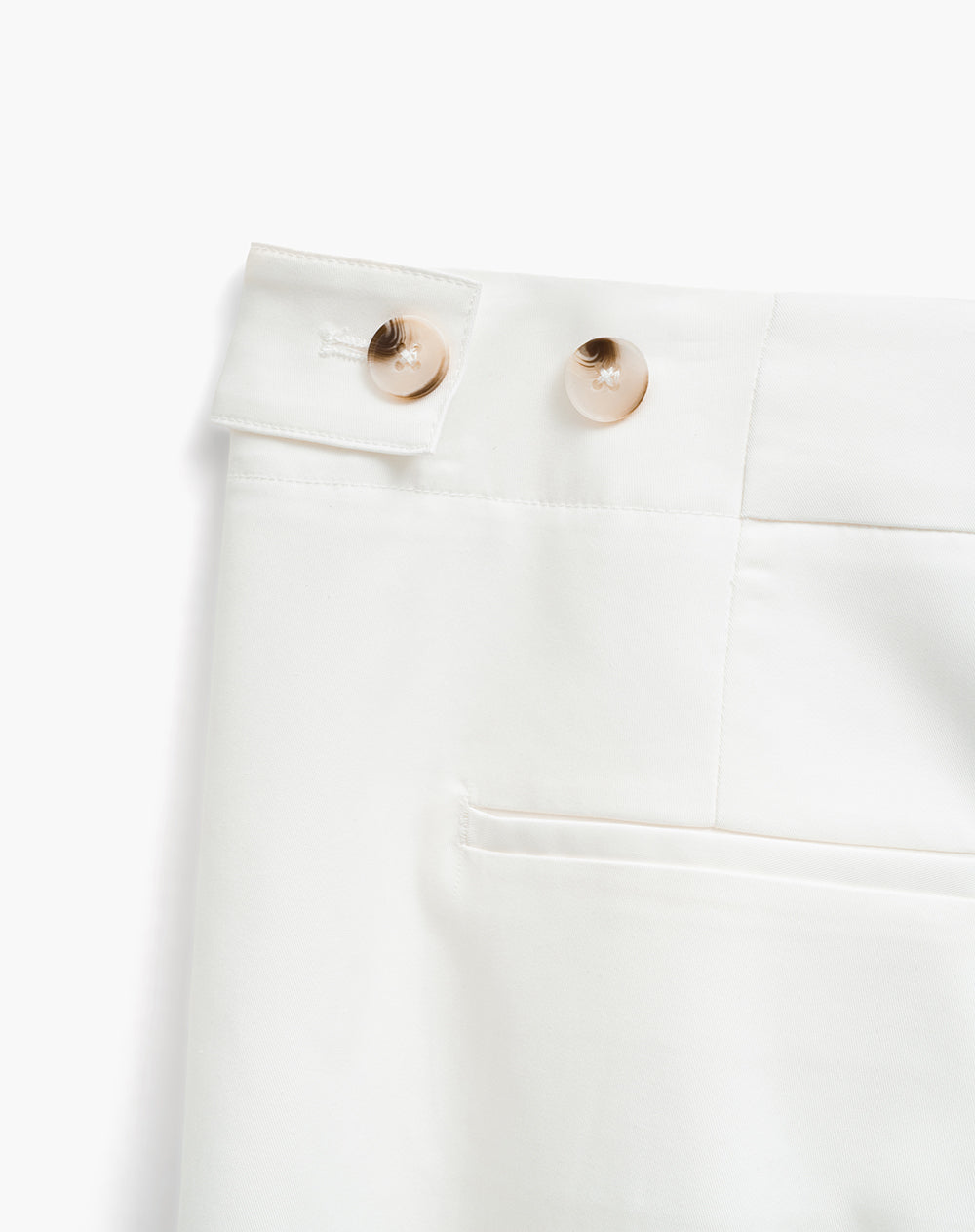 Pantalón wide leg tiro alto blanco mujer