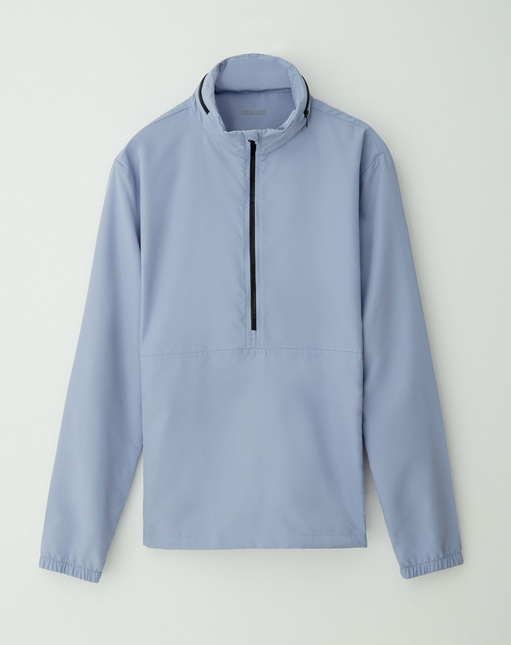 Buzo bolsillo para capucha en cuello azul para hombre