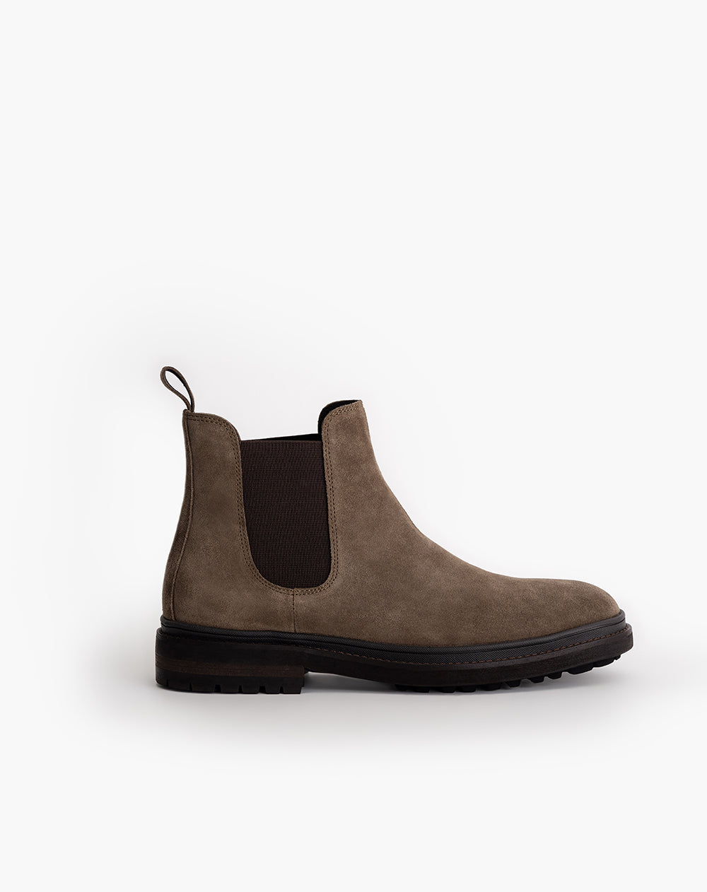 Botas efecto gamuza café hombre