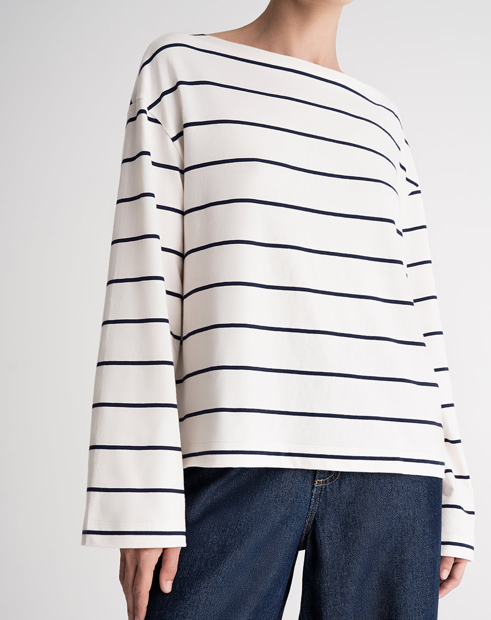 Camibuzo oversize algodón rayas mujer