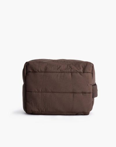 Estuche acolchado café