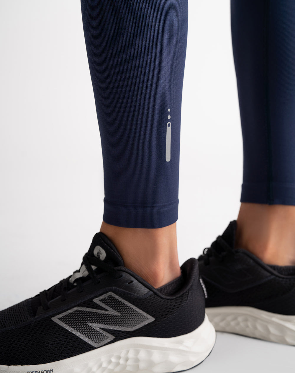 Legging deportivo control abdomen azul mujer