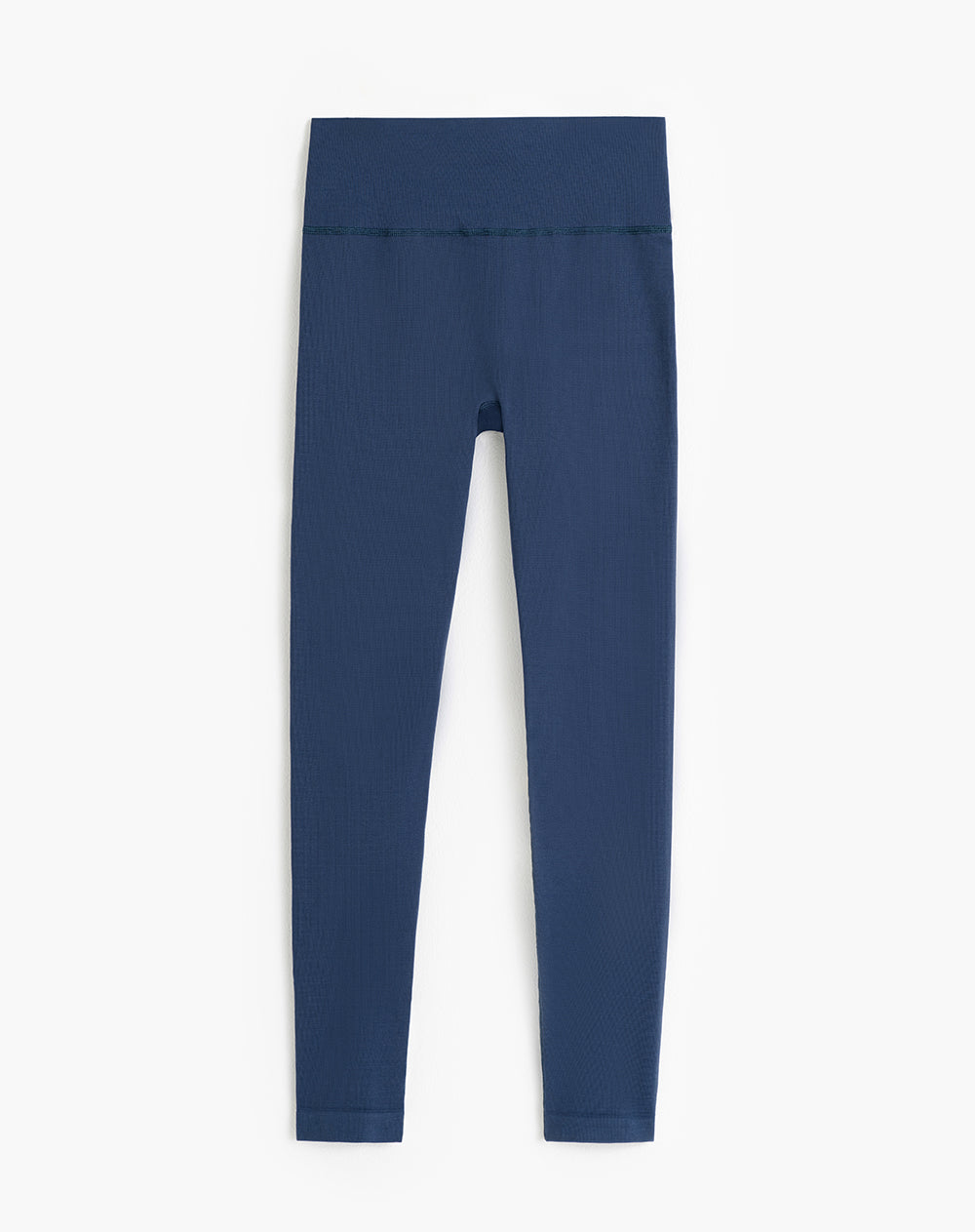 Legging deportivo control abdomen azul mujer