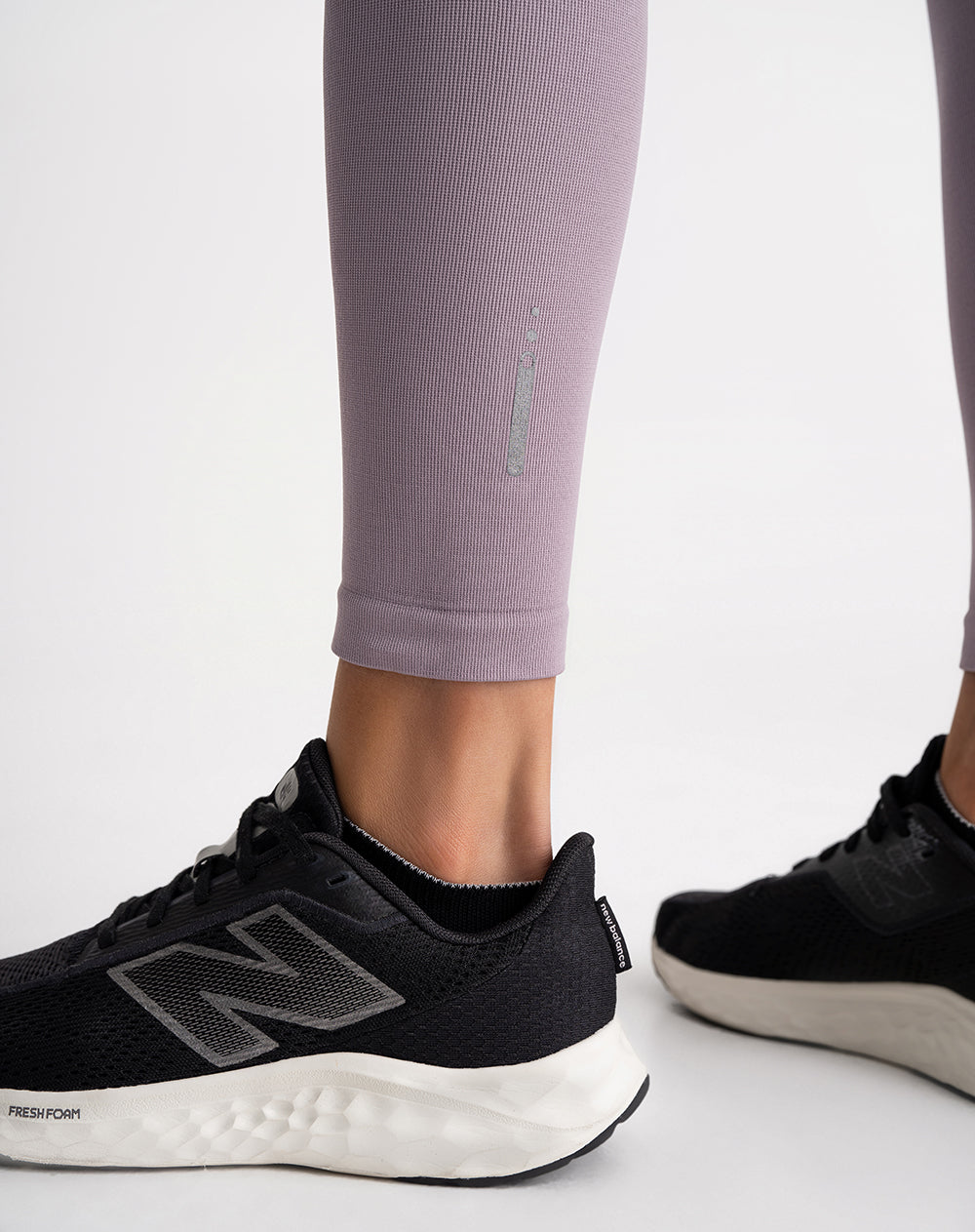 Legging deportivo control abdomen morado mujer