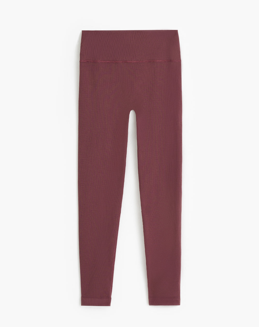 Legging deportivo control abdomen vino tinto mujer