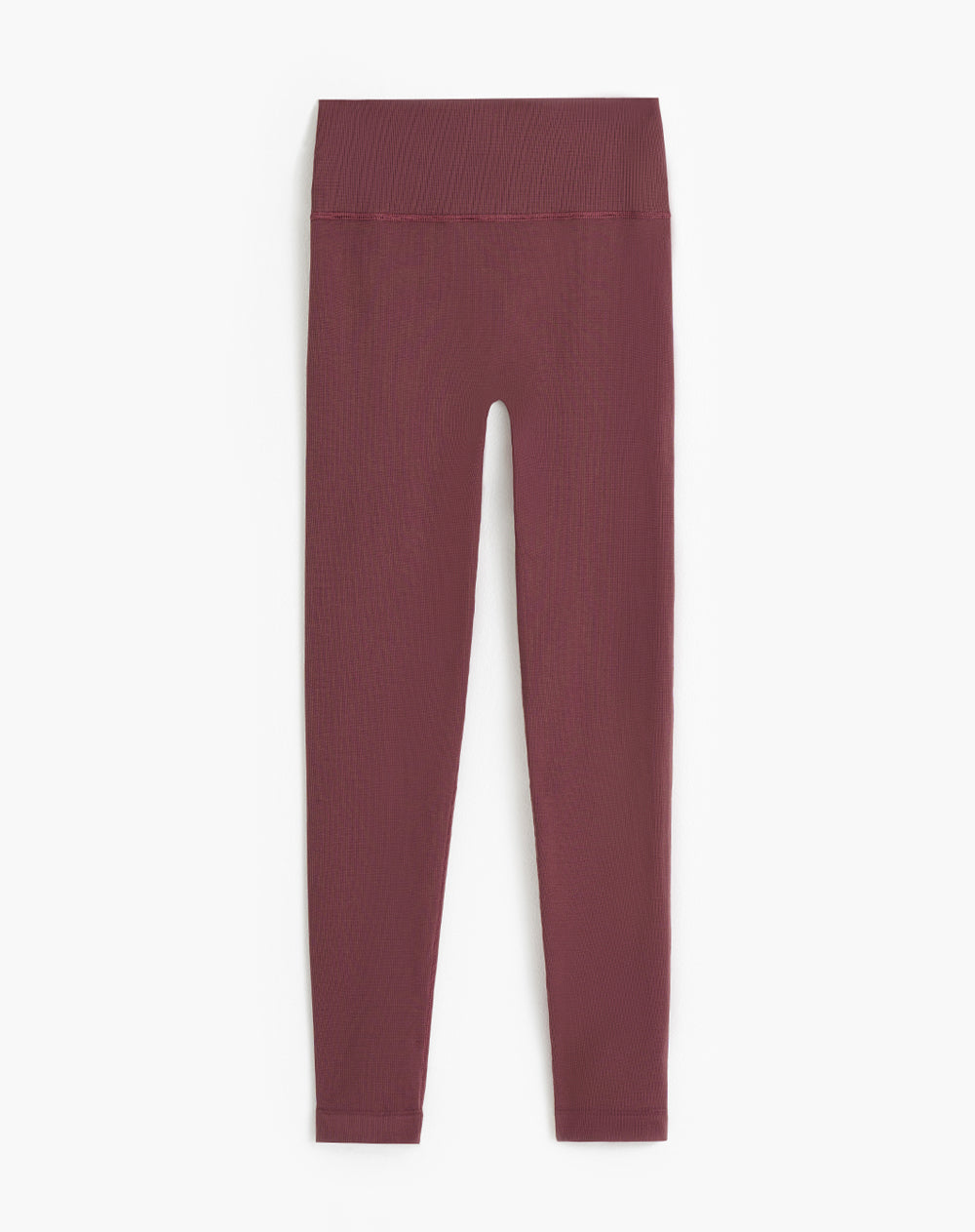 Legging deportivo control abdomen vino tinto mujer