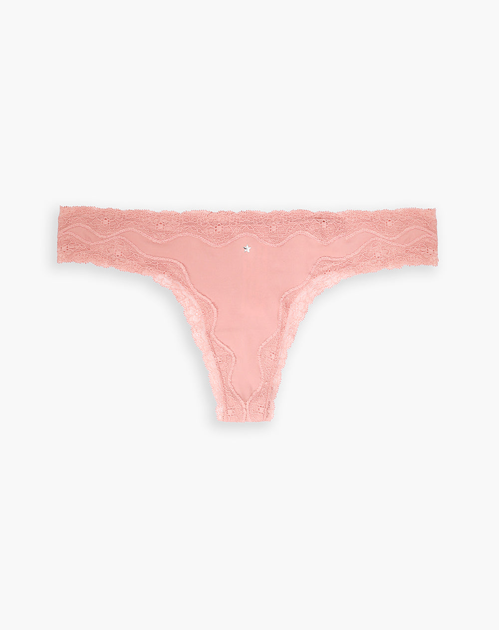 Panty brasilero en punto tiro medio rosado