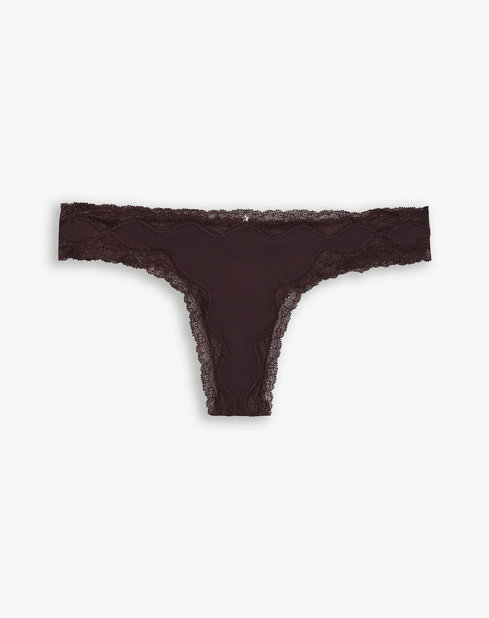 Panty brasilero en punto tiro medio vinotinto
