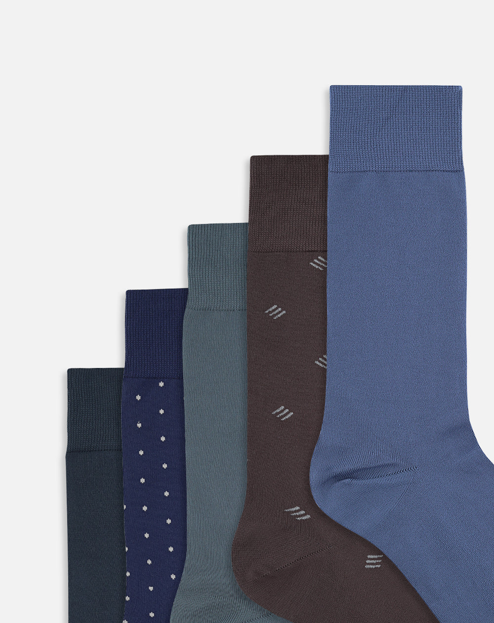 Medias hombre largas formales pack x5 surtido