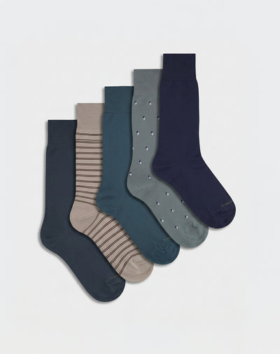 Medias hombre largas pack x5 surtido