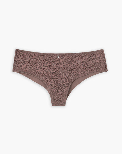 Panty cachetero en punto tiro medio cafe