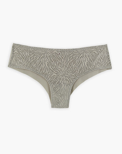 Panty cachetero microfibra encaje verde