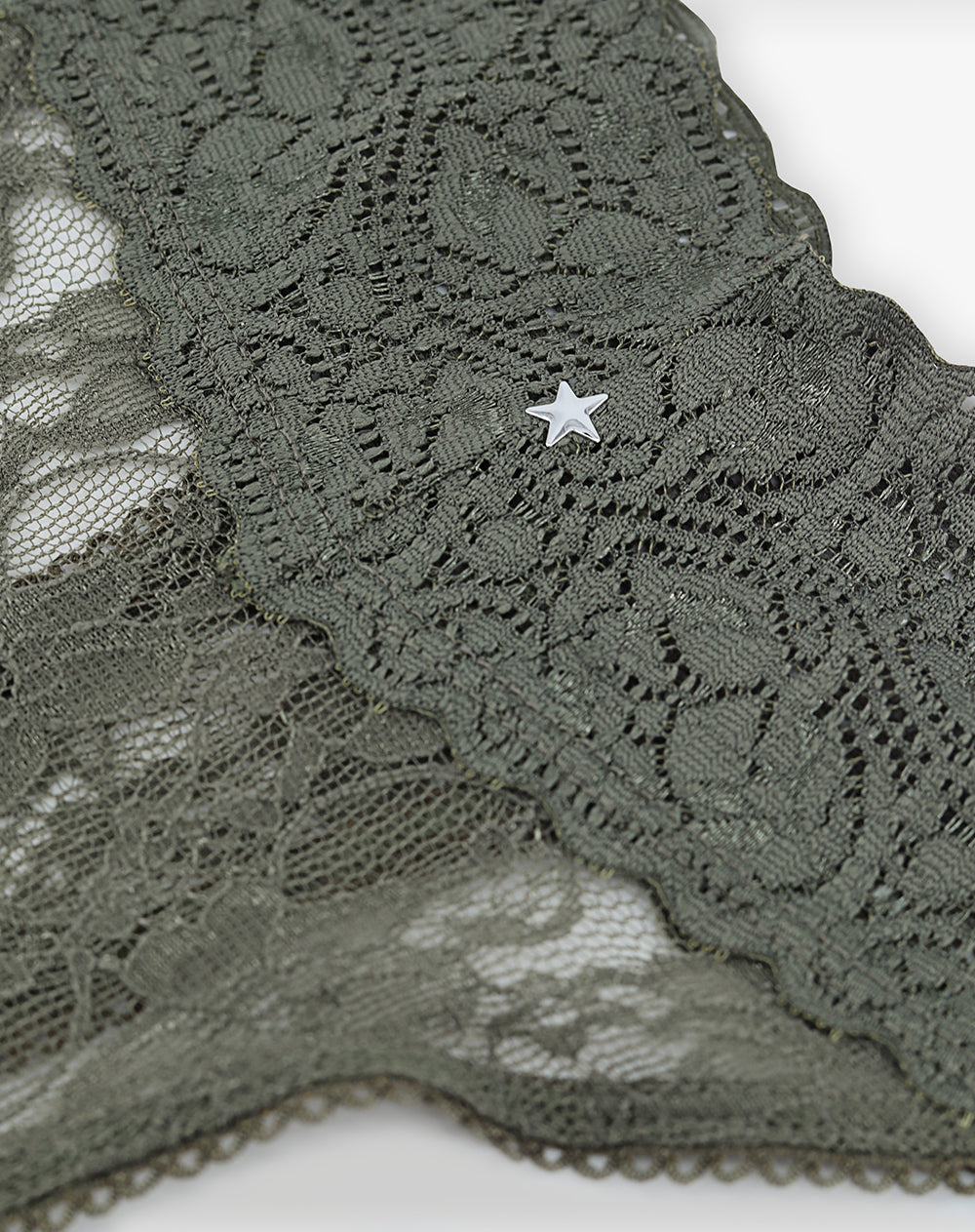 Panty brasilero en punto tiro bajo verde