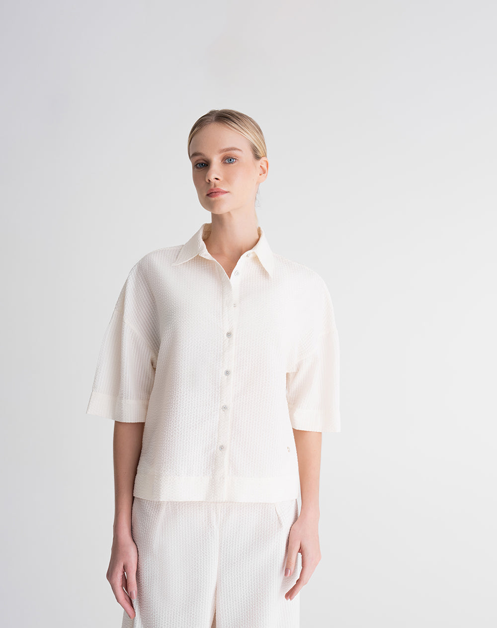 Camisa + panatalón de pijama mujer habano