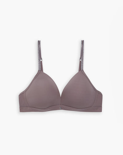 Brasier soporte medio microfibra sin arco café