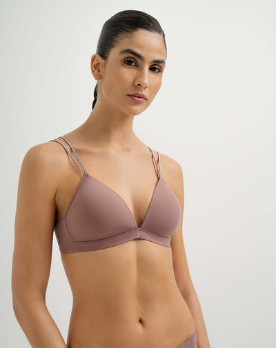 Brasier soporte medio copa ligera sin arco palo rosa