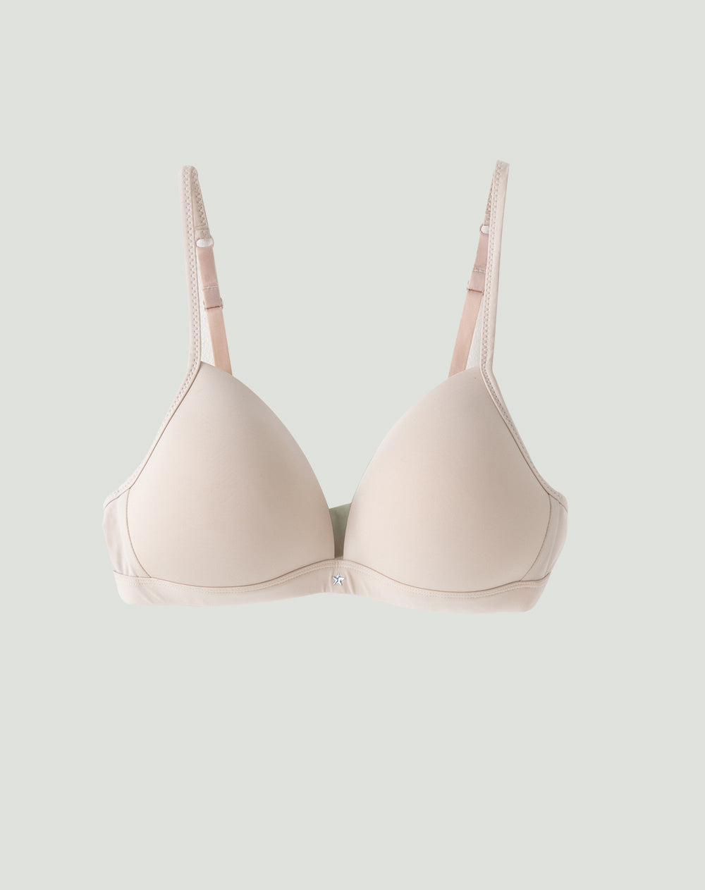 Brasier soporte bajo microfibra sin arco palo de rosa