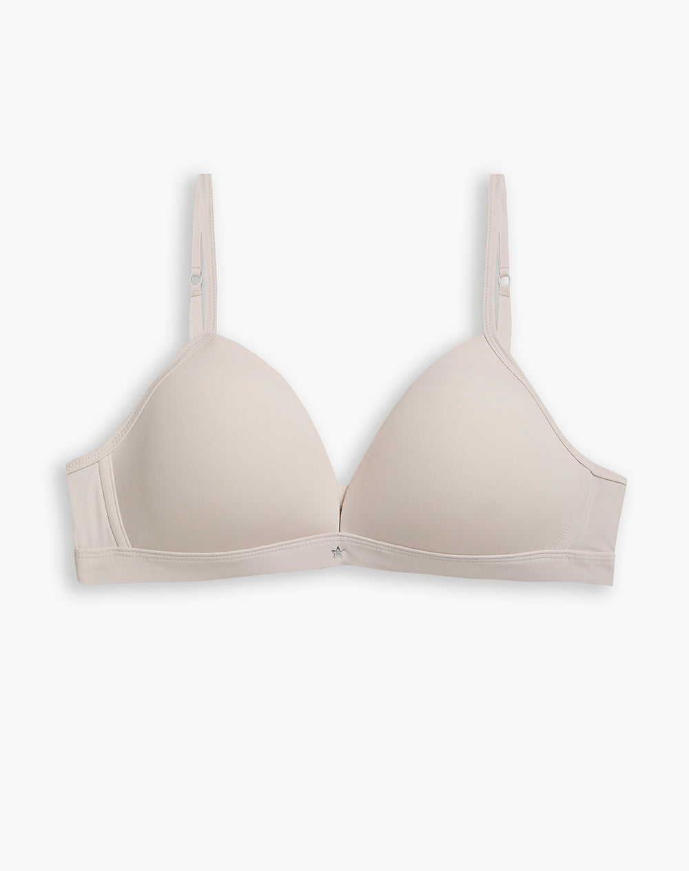Brasier soporte medio microfibra sin arco vainilla
