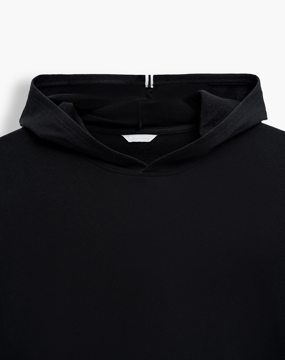 Buzo confort tipo hoddie negro hombre