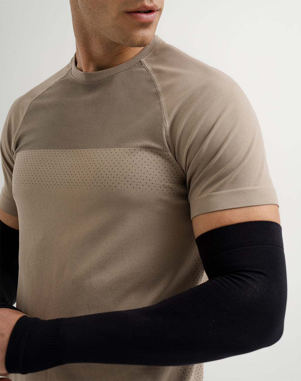 Mangas deportivas microfibra negras unisex