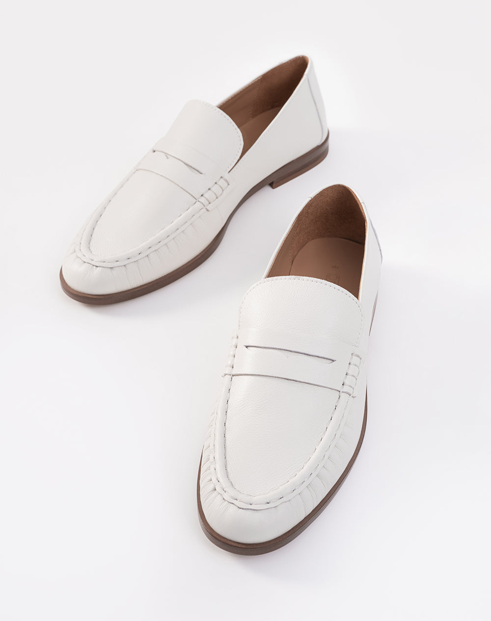 Mocasín cuero crudo mujer