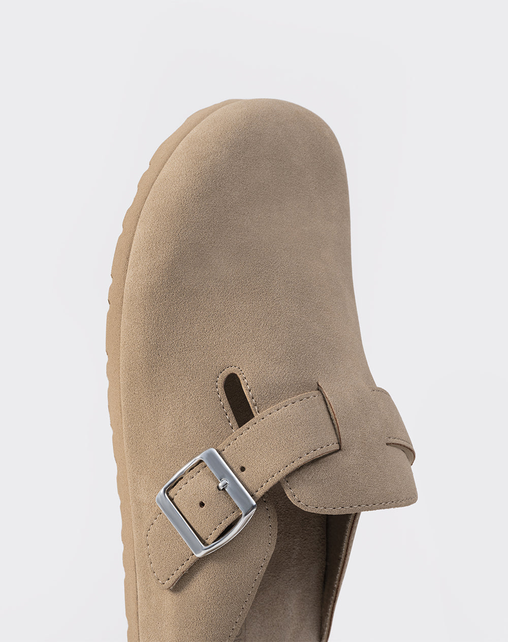 Zuecos tipo clog beige hombre