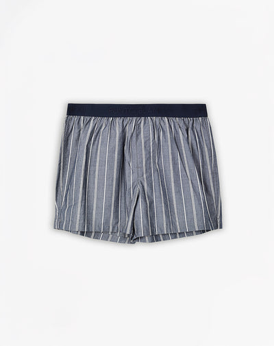 Bóxer medio azul rayas