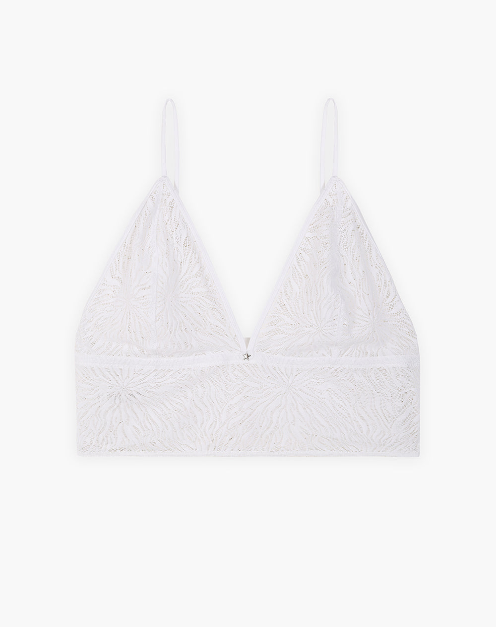 Top en tiras delgadas soporte bajo blanco
