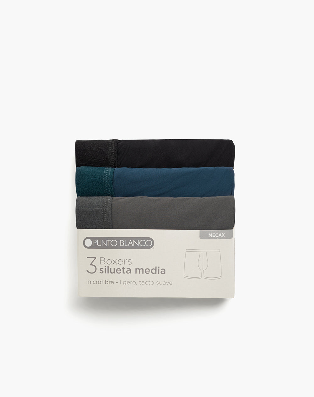 Bóxer deportivo medio microfibra x3unds surtido