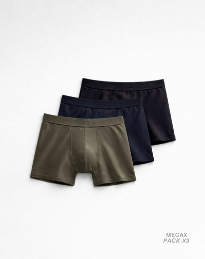 Bóxer deportivo medio microfibra x3unds surtido