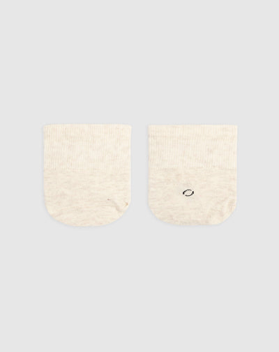 Medias punteras para mujer cinta de silicona pack x2unds habanas