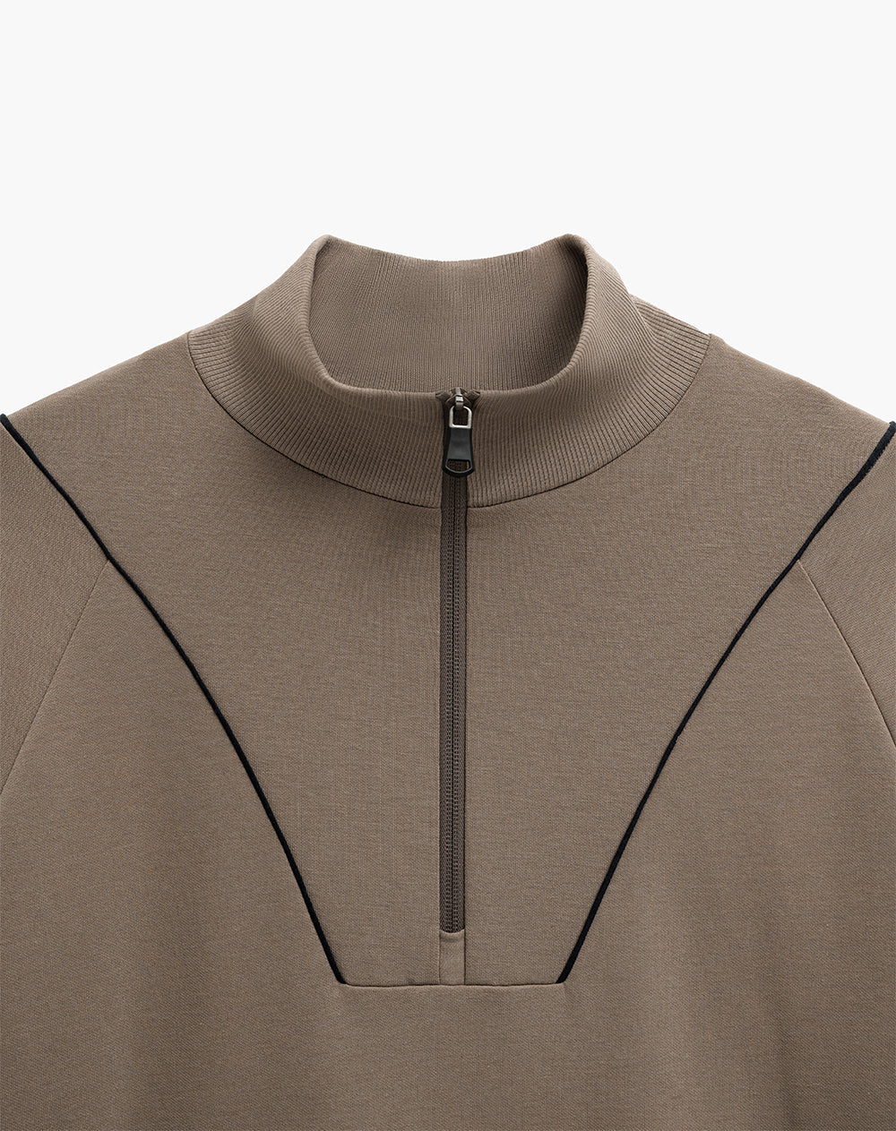 Buzo confort regular café hombre