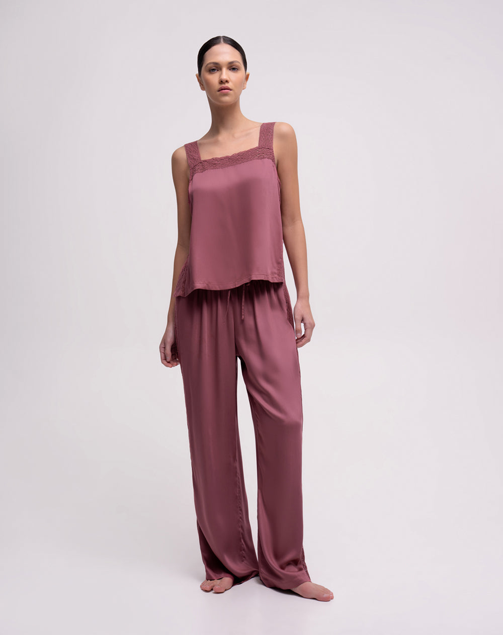 Camiseta relaxed fit palo de rosa