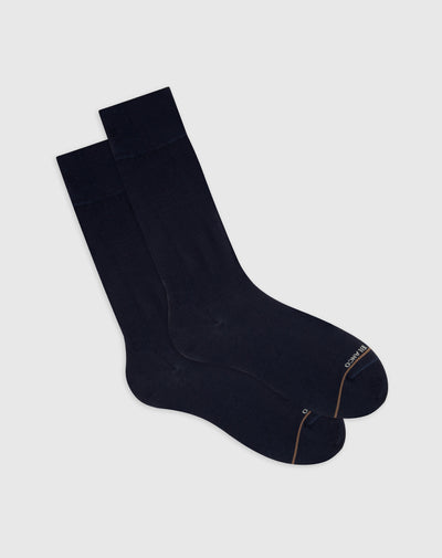 Medias para hombre largas en algodón azules