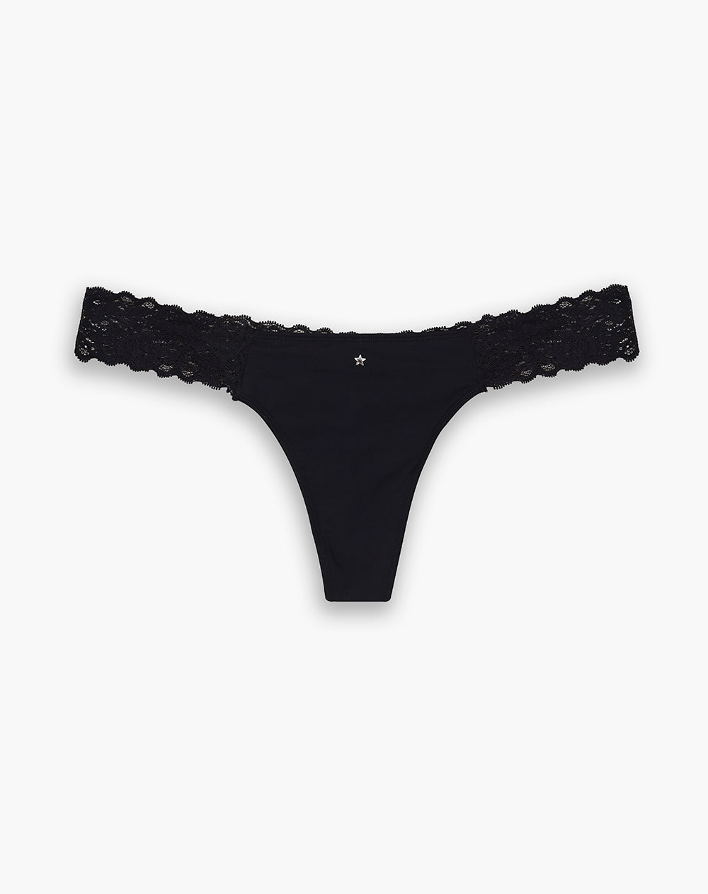 Panty brasilero en punto tiro medio negro