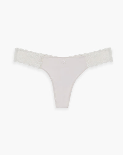 Panty brasilero en punto tiro medio vainilla