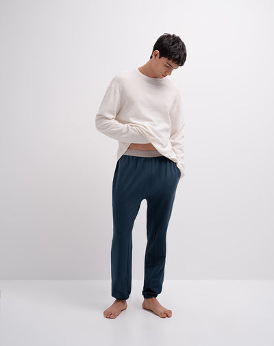Jogger regular azul hombre