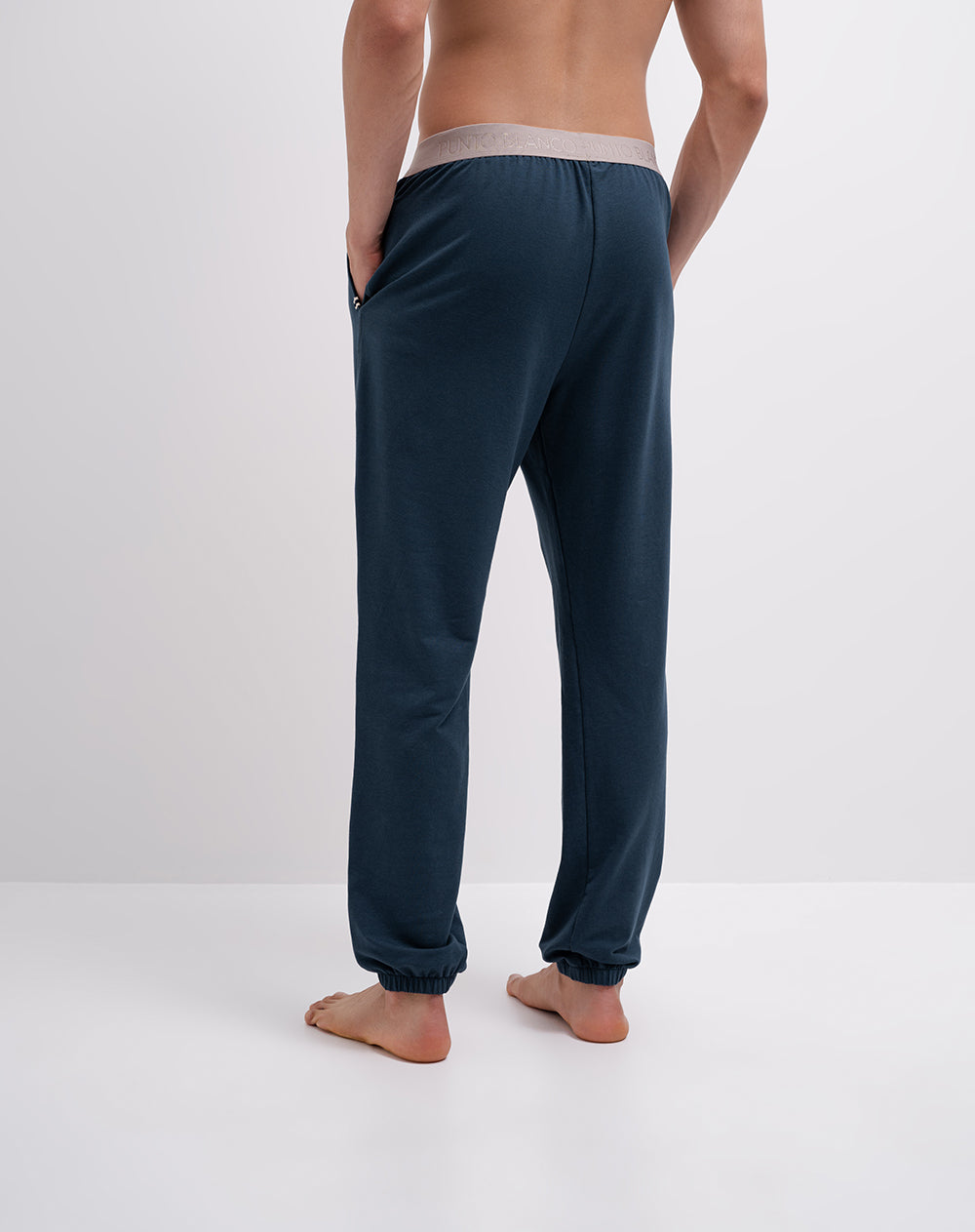 Jogger regular azul hombre