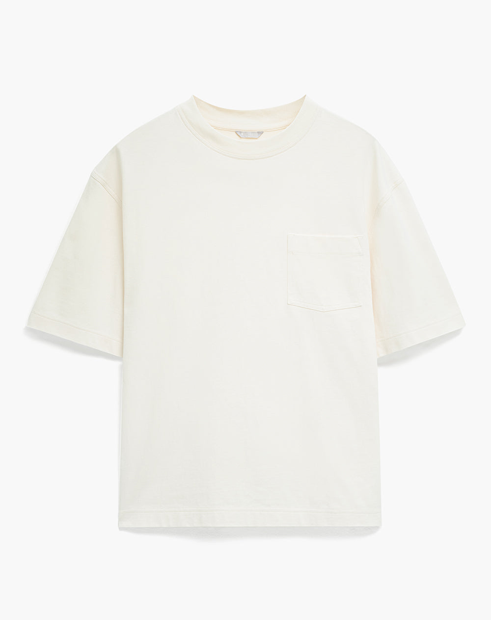 Camiseta confort regular algodón blanca hombre