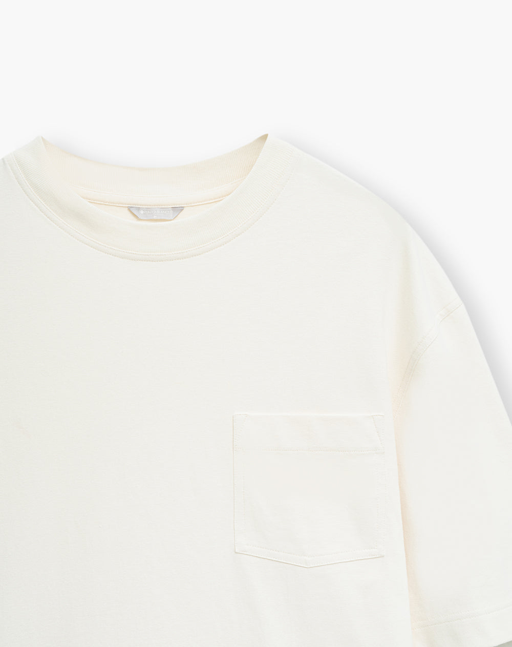 Camiseta confort regular algodón blanca hombre