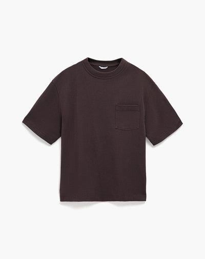 Camiseta regular fit manga corta vinotinto