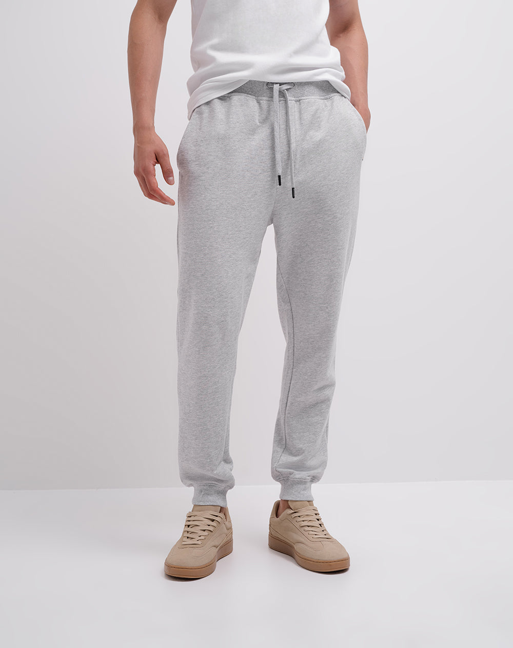 Jogger confort regular gris hombre