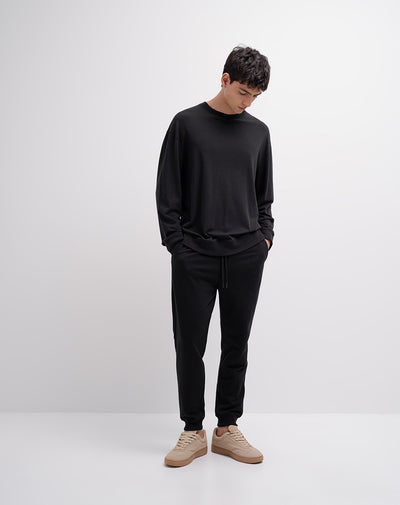 Jogger confort regular negro hombre